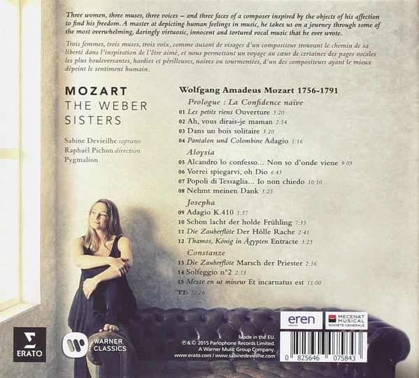 Wolfgang Amadeus Mozart - Sabine Devieilhe, Raphaël Pichon, Pygmalion : The Weber Sisters (CD)