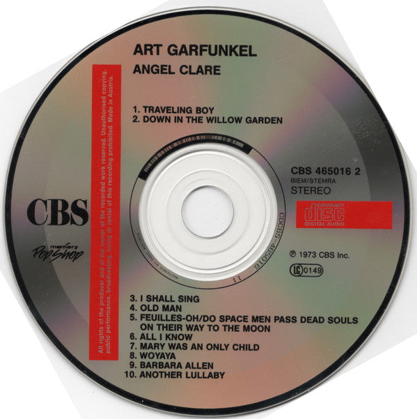 Art Garfunkel : Angel Clare (CD, Album)