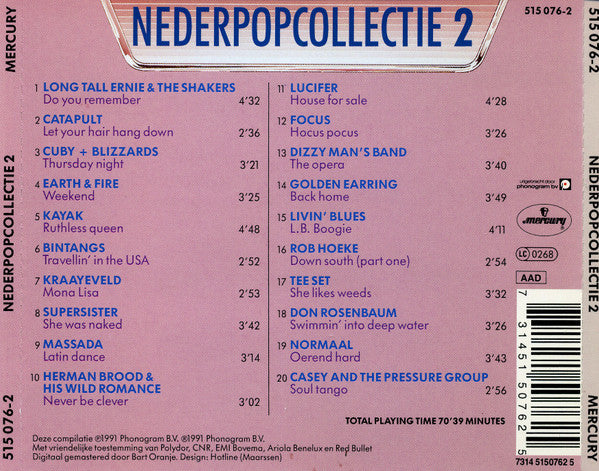 Various : Nederpopcollectie 2 (CD, Comp)