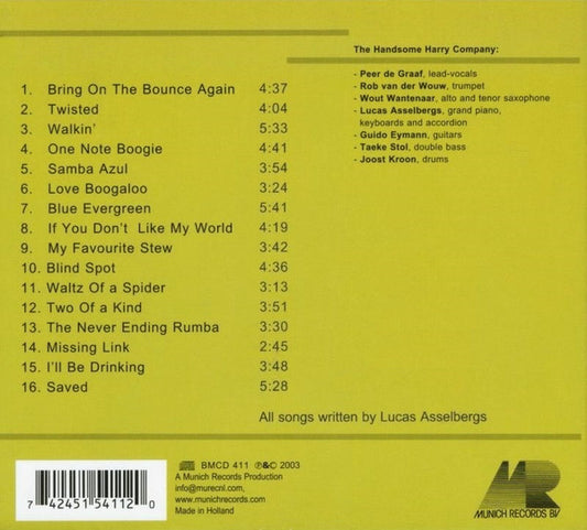 The Handsome Harry Company : Blue Evergreen (CD, Album)