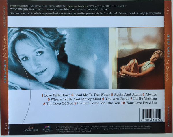 Sheila Walsh : Love Falls Down (Songs Of Worship) (CD, Album)