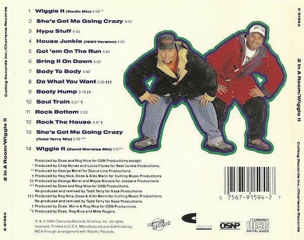 2 In A Room : Wiggle It (CD, Album)