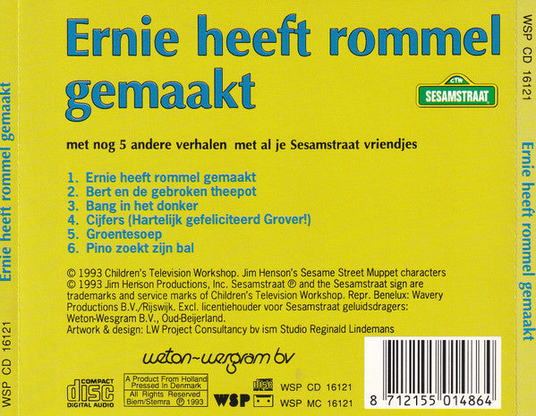 Sesamstraat : Ernie Heeft Rommel Gemaakt (CD, Album)