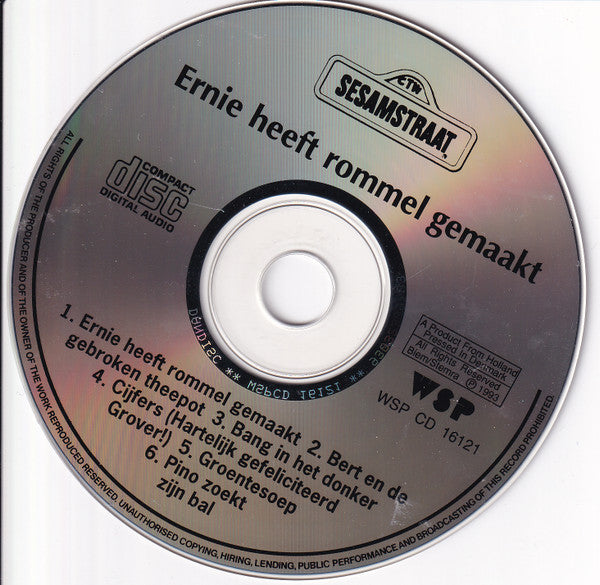 Sesamstraat : Ernie Heeft Rommel Gemaakt (CD, Album)