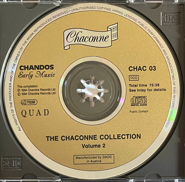 Various : The Chaconne Collection Vol.2 (CD, Album)
