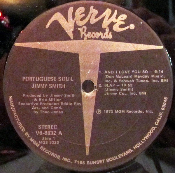 Jimmy Smith : Portuguese Soul (LP, Album)