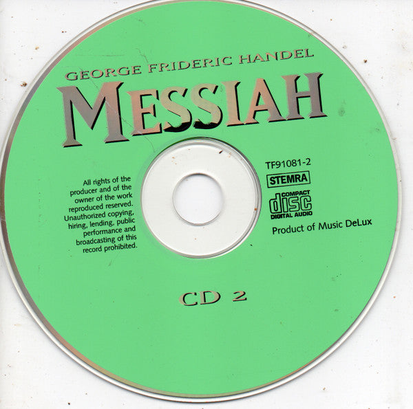 Georg Friedrich Händel / Margaret Price, Yvonne Minton, Alexander Young, Justino Diaz, English Chamber Orchestra, Johannes Somary : Messiah (2xCD, RE)
