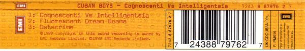 Cuban Boys : Cognoscenti Vs. Intelligentsia (CD, Single)