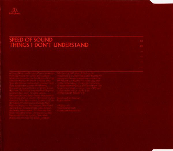 Coldplay : Speed Of Sound (CD, Single, Copy Prot.)