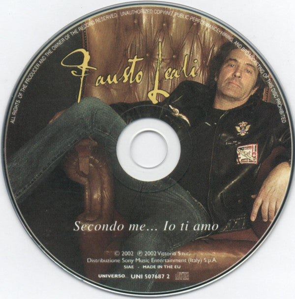 Fausto Leali : Secondo Me... Io Ti Amo (CD, Album)