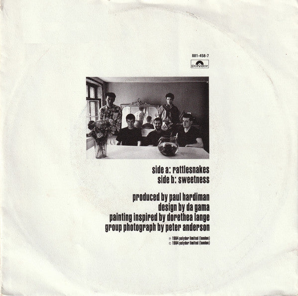Lloyd Cole & The Commotions : Rattlesnakes (7", Single)