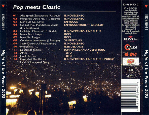 Various : The Night Of The Proms 2003 (Pop meets Classic) (CD, Comp)