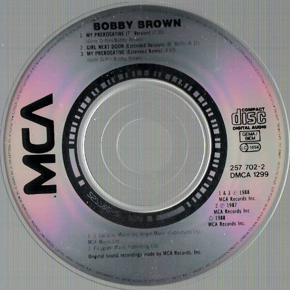 Bobby Brown : My Prerogative (CD, Mini)