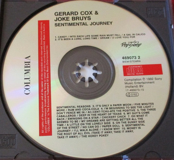 Gerard Cox & Joke Bruijs : Sentimental Journey (CD, Album, RE)
