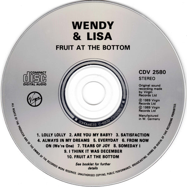 Wendy & Lisa : Fruit At The Bottom (CD, Album)
