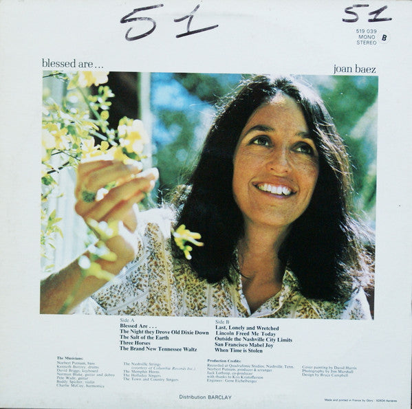 Joan Baez : Blessed Are... Vol. 1 (LP, Album, RE)