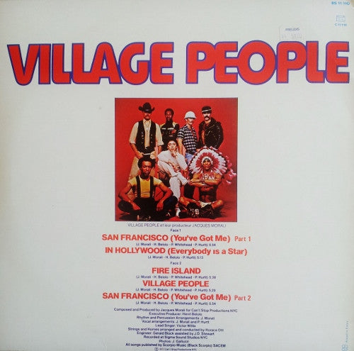 Village People : Village People (LP, Album, P/Mixed, RE)