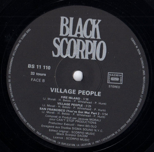 Village People : Village People (LP, Album, P/Mixed, RE)