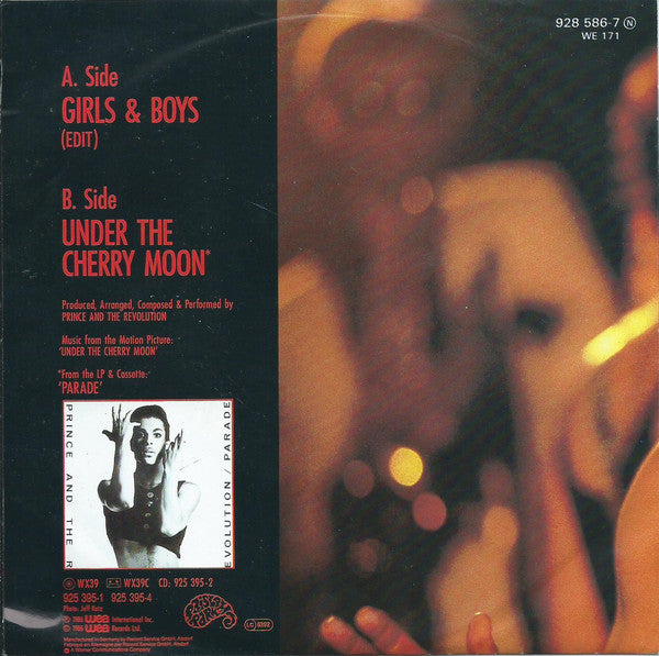 Prince And The Revolution : Girls & Boys (7", Single)