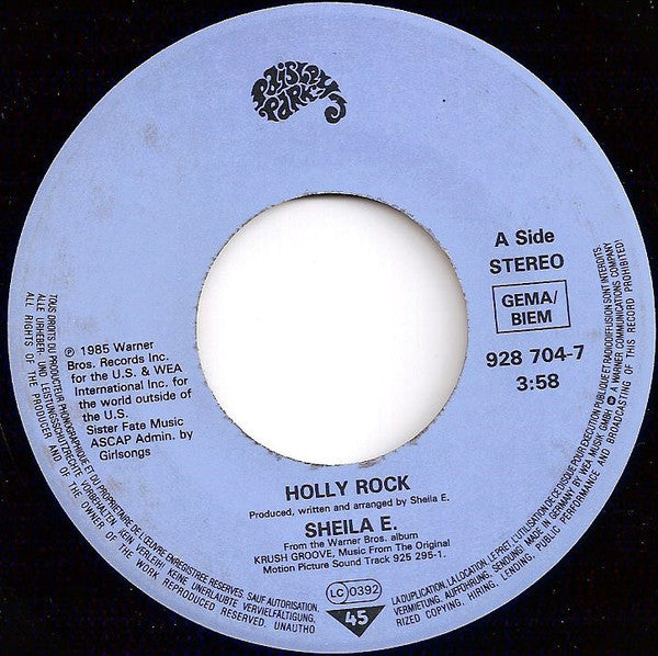 Sheila E. : Holly Rock (7", Single)