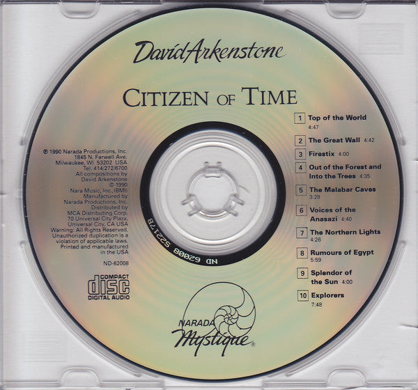 David Arkenstone : Citizen Of Time (CD, Album)