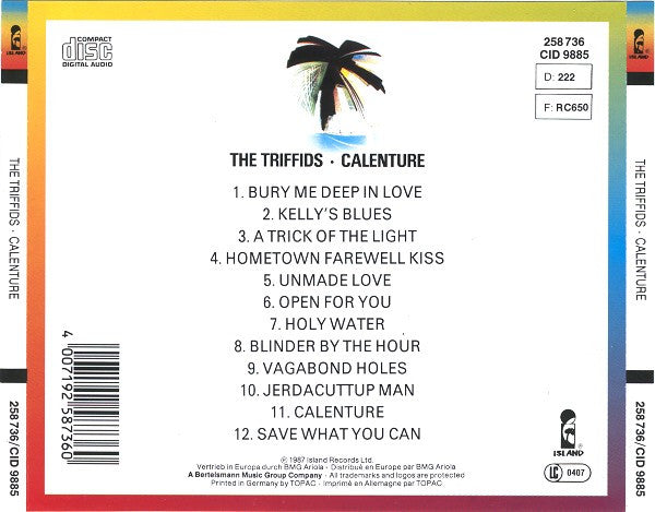The Triffids : Calenture (CD, Album)