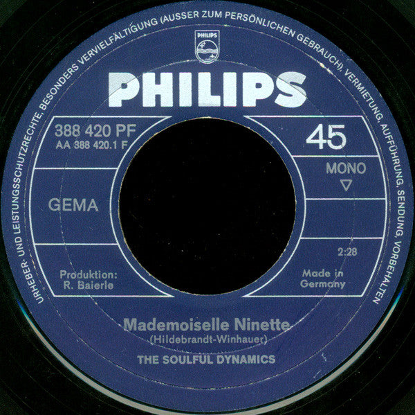 Soulful Dynamics : Mademoiselle Ninette (7", Single, Mono)