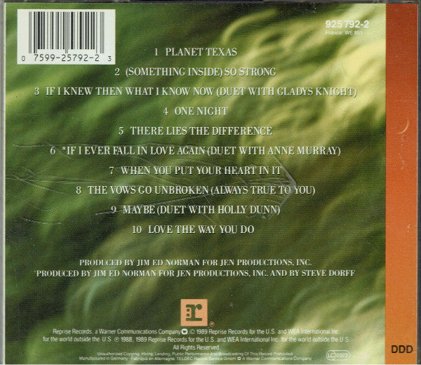 Kenny Rogers : Something Inside So Strong (CD, Album)