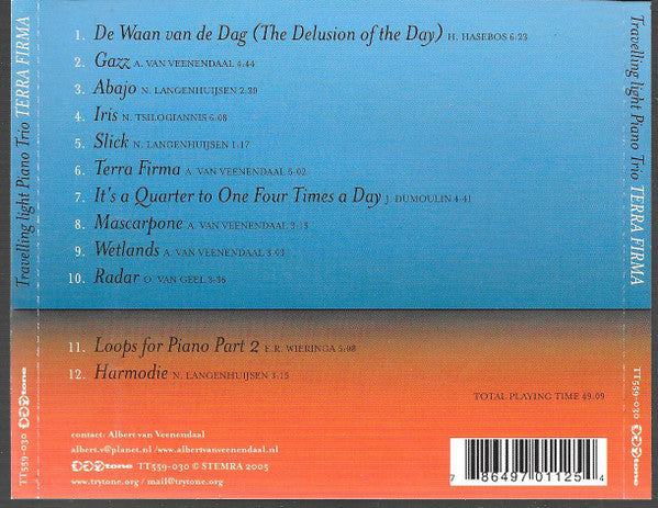Travelling Light Piano Trio : Terra Firma (CD, Album)