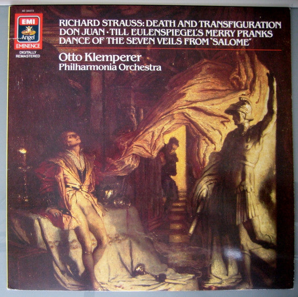 Richard Strauss - Philharmonia Orchestra, Otto Klemperer : Death And Transfiguration / Don Juan / Till Eulenspiegel's Merry Pranks / Dance Of The Seven Veils From "Salome" (LP, Comp, RM)
