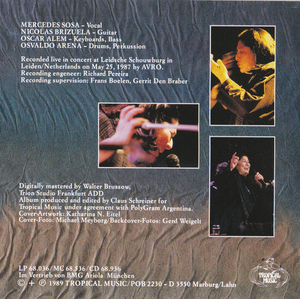 Mercedes Sosa : Live In Europe (CD, Album)
