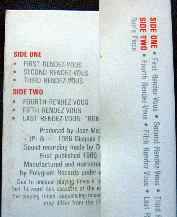 Jean-Michel Jarre : Rendez-Vous (Cass, Album)