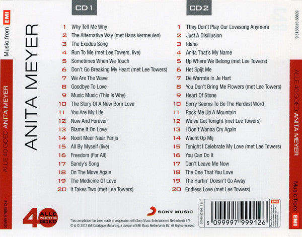 Anita Meyer : Alle 40 Goed (2xCD, Comp)