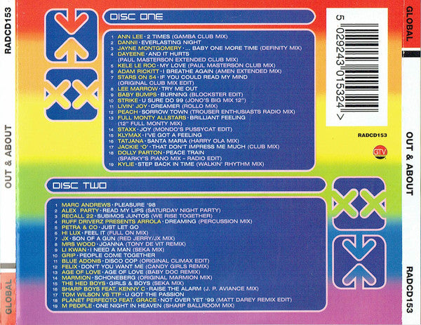 Various : Out & About - The Weekend Starts Here (2xCD, Comp, Mixed)
