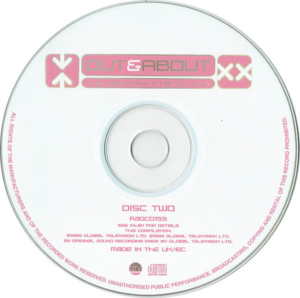 Various : Out & About - The Weekend Starts Here (2xCD, Comp, Mixed)