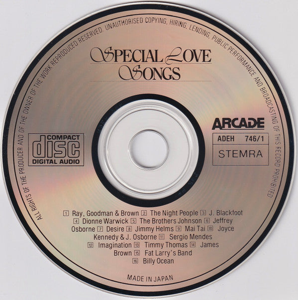 Various : Special Love Songs - 16 Soft Soul Songs (CD, Album, Comp)