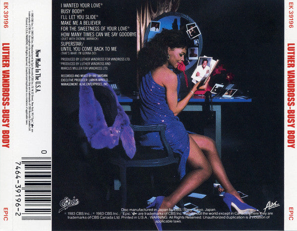 Luther Vandross : Busy Body (CD, Album, RE)
