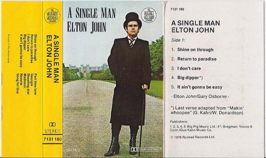 Elton John : A Single Man (Cass, Album)
