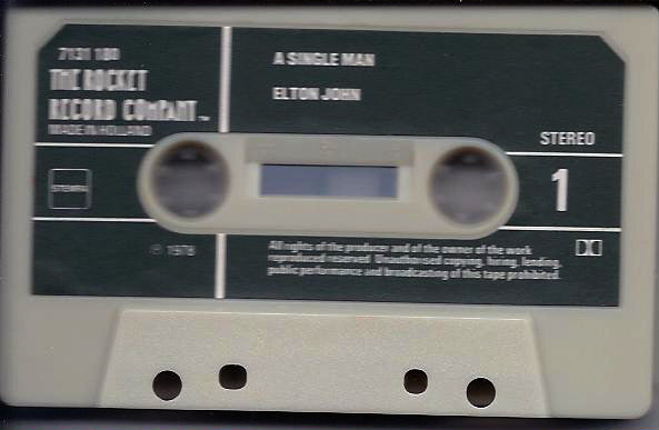 Elton John : A Single Man (Cass, Album)