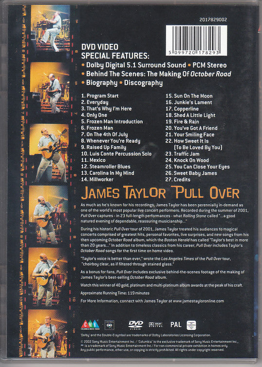 James Taylor (2) : Pull Over (DVD-V, PAL)