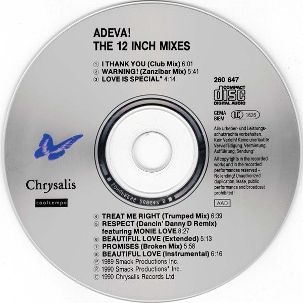 Adeva : The 12 Inch Mixes (CD, Comp)