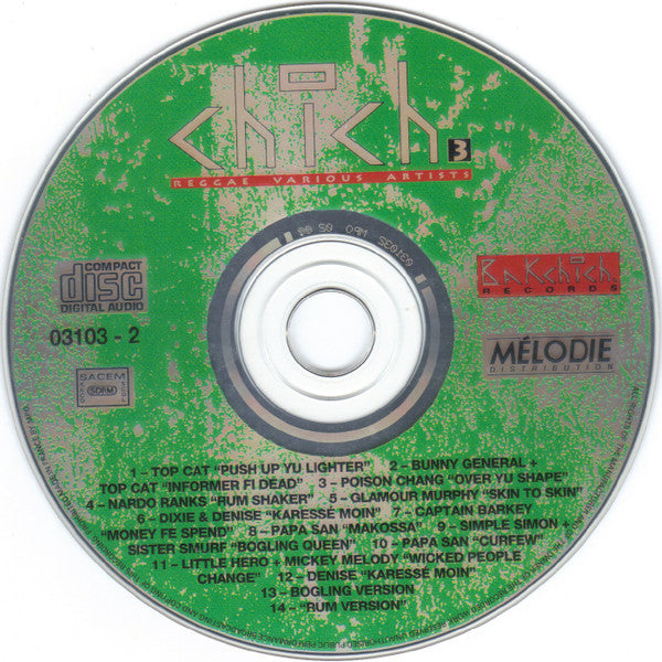 Various : Chich 3 (Reggae Various Artists) (CD, Comp)