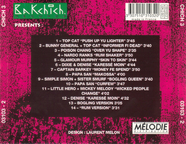 Various : Chich 3 (Reggae Various Artists) (CD, Comp)