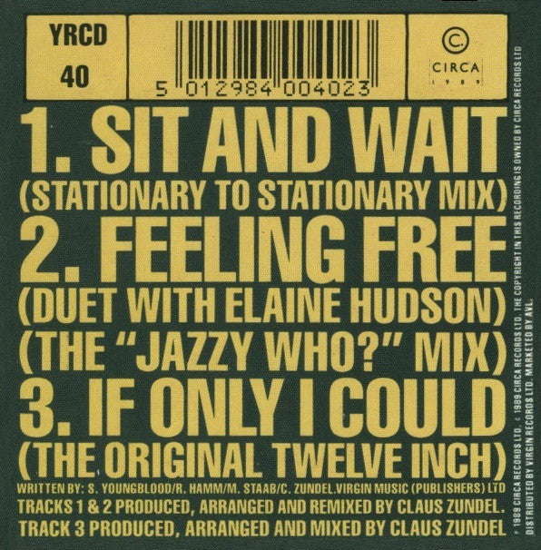 Sydney Youngblood : Sit And Wait (CD, Mini, Single)