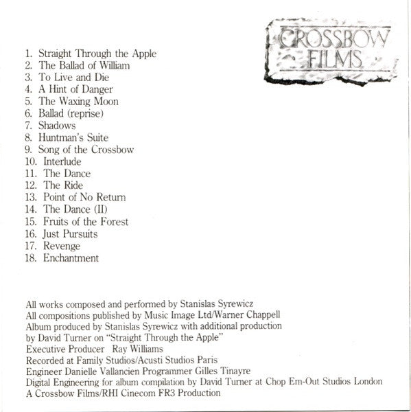 Stanisław Syrewicz : Original Soundtrack To The Television Series "William Tell" (CD, Album)