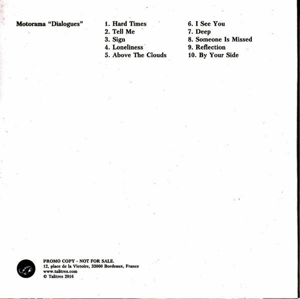 Motorama (3) : Dialogues (CD, Album, Promo)