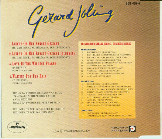 Gerard Joling : Liefde Op Het Eerste Gezicht (CD, Maxi)