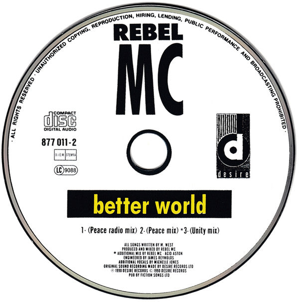 Rebel MC : Better World (CD, Maxi, Car)