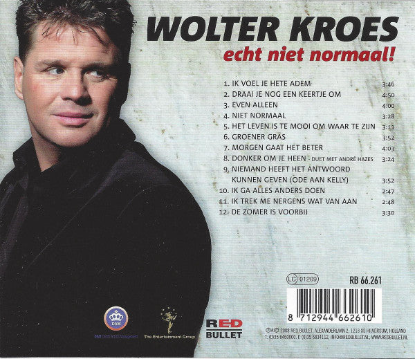 Wolter Kroes : Echt Niet Normaal! (CD, Album)