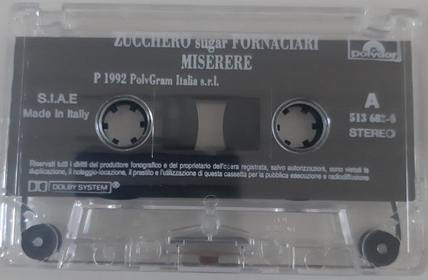 Zucchero : Miserere (Cass, Album)